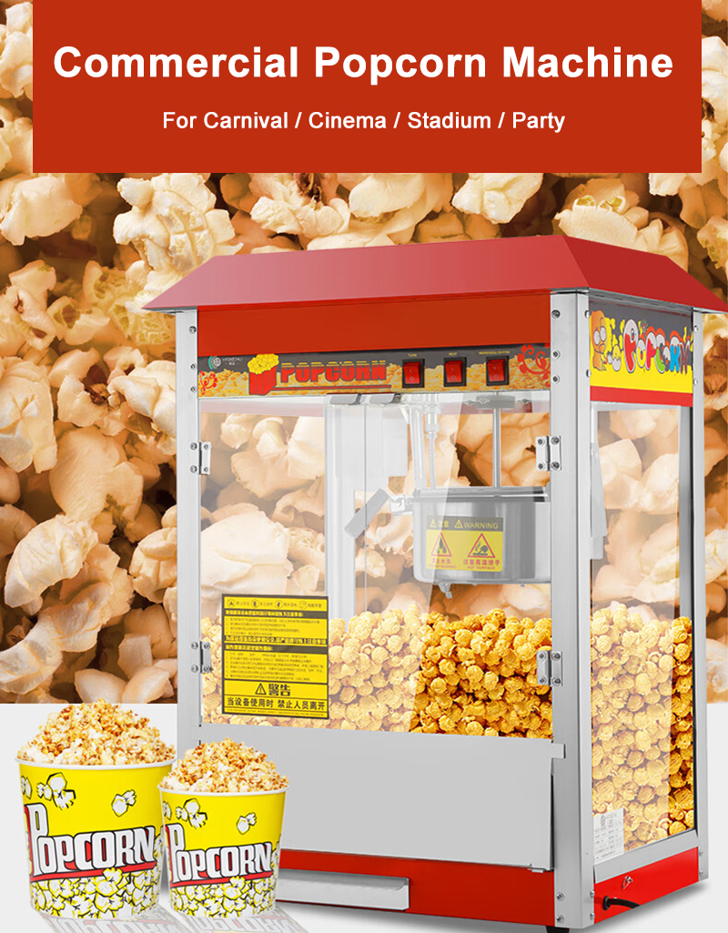 Popcorn Vending Machine - Commercial Popcorn Machine Electric Popcorn Vending