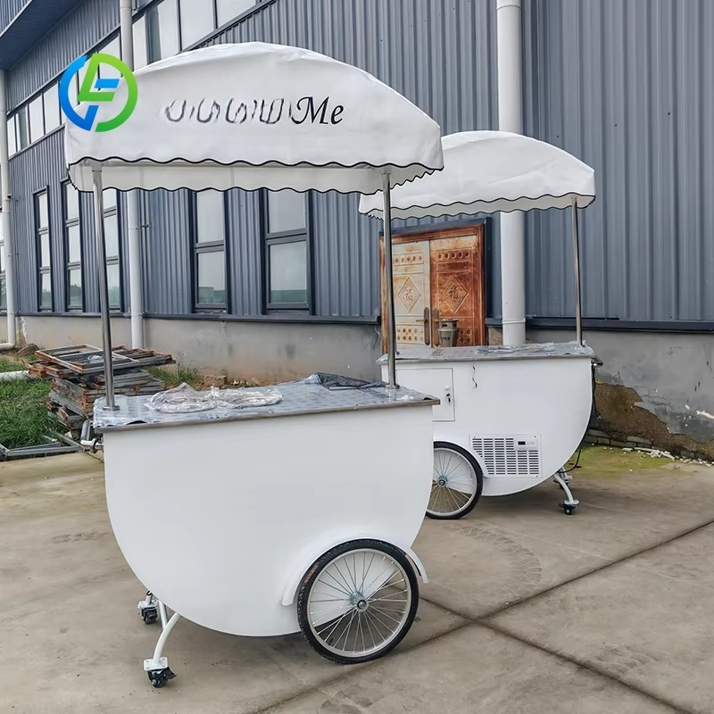 Customized Commercial Mobile V - Hot Dog Vending Cart recensie en prijs