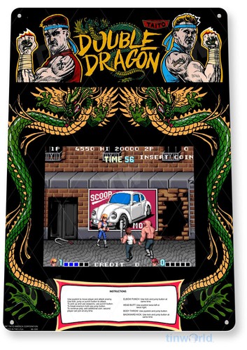 Double Dragon Arcade Sign, Cla - Arcade Games & Vending Llc recensie en prijs