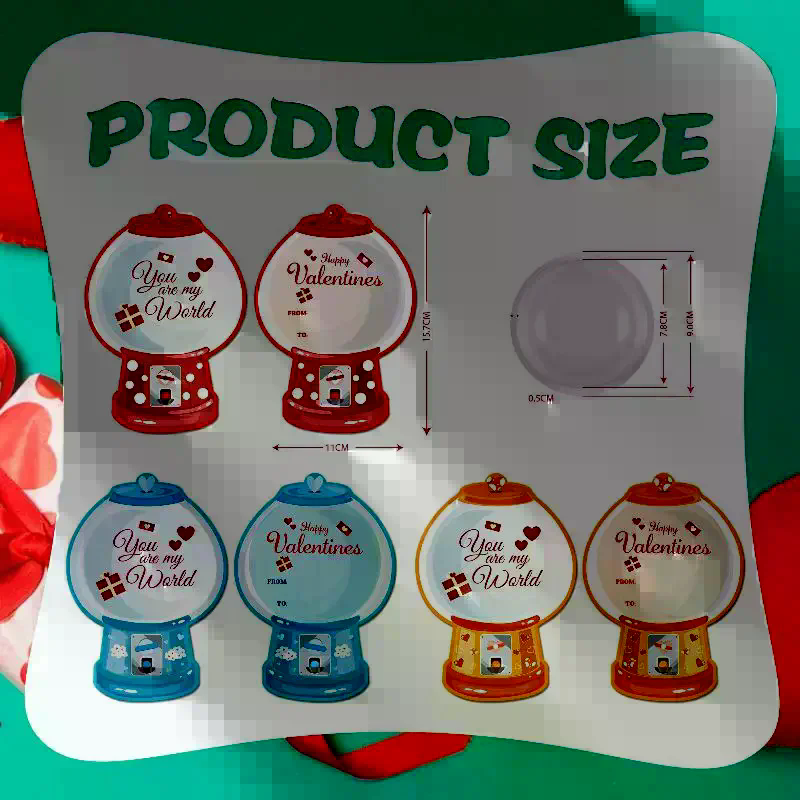 18/36 Pcs DIY Valentines Candy - Bubble Gum Machine recensie en prijs