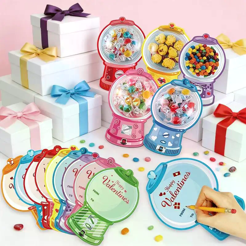 18/36 Pcs DIY Valentines Candy - Bubble Gum Machine recensie en prijs