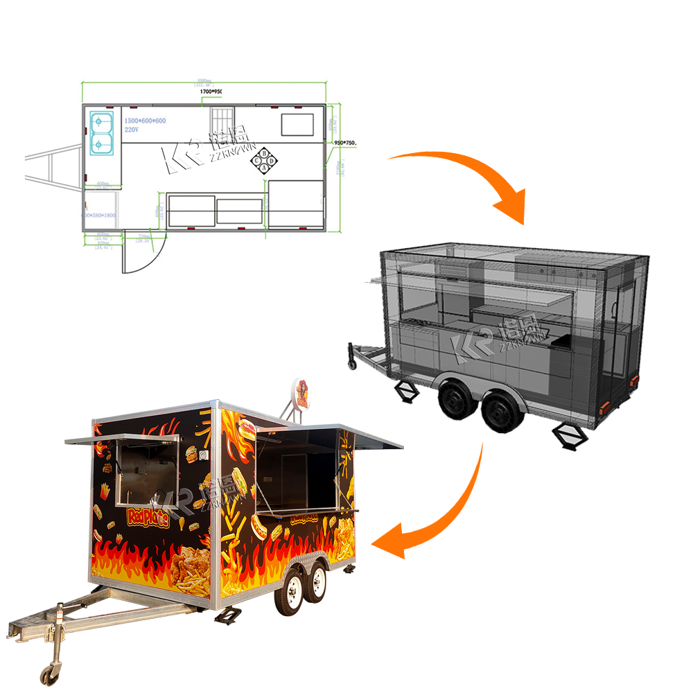 Customizable Food Trailer Manu - Hot Dog Vending Cart recensie en prijs