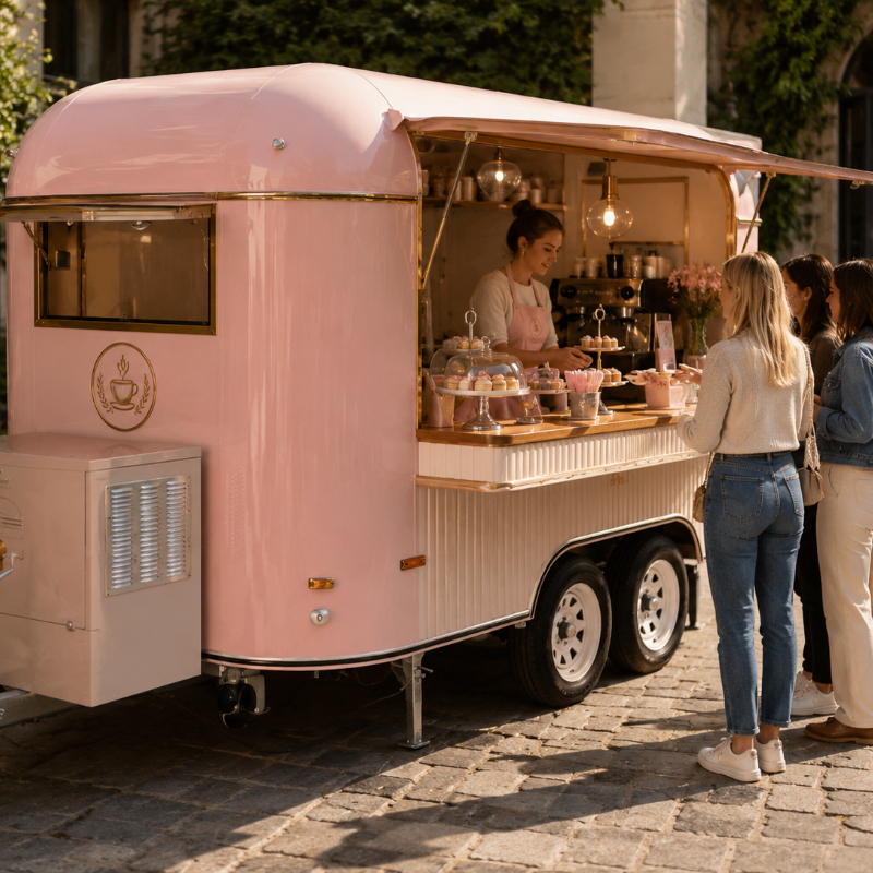 Food Cart Mobile Trailer Custo - Hot Dog Vending Cart recensie en prijs